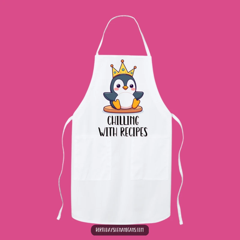 Funny Kawaii Penguin Apron: Sliding Fun for Kitchen Celebrations, Great Gift