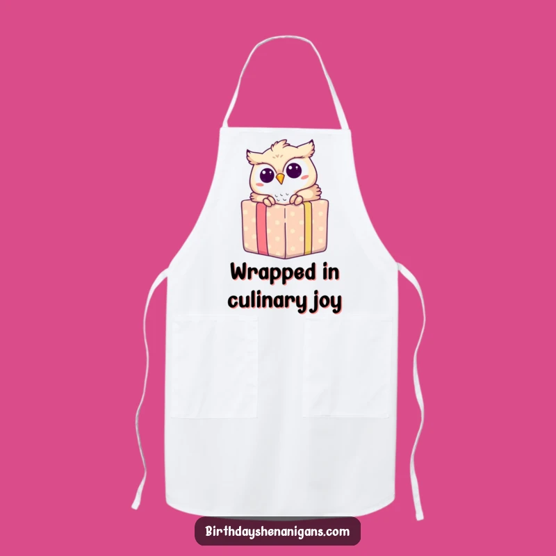 Funny Owl Gift Peek Apron: Cook With Delightful Spirit