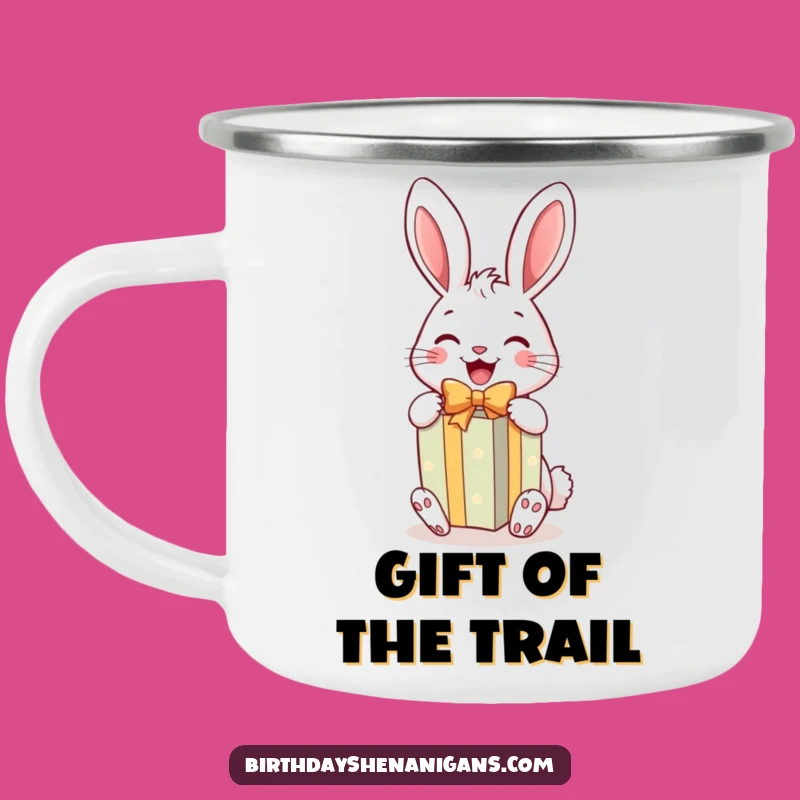 Funny Rabbit Gift Camping Mug: Hilarious Companion for Outdoor Joy