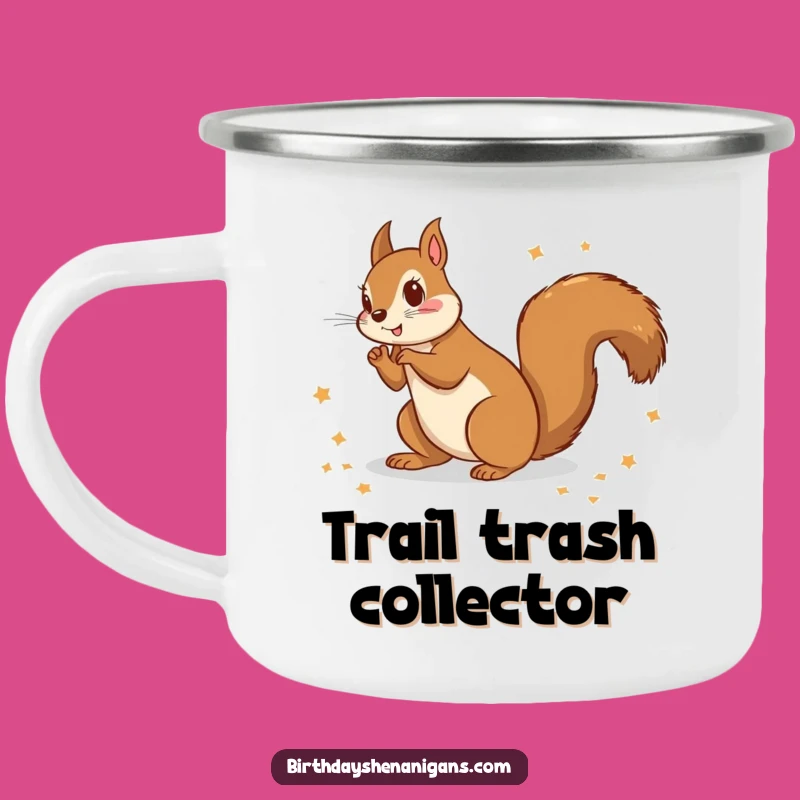 Funny Squirrel Wrapping Paper Camping Mug: Adventure With Holiday Fun