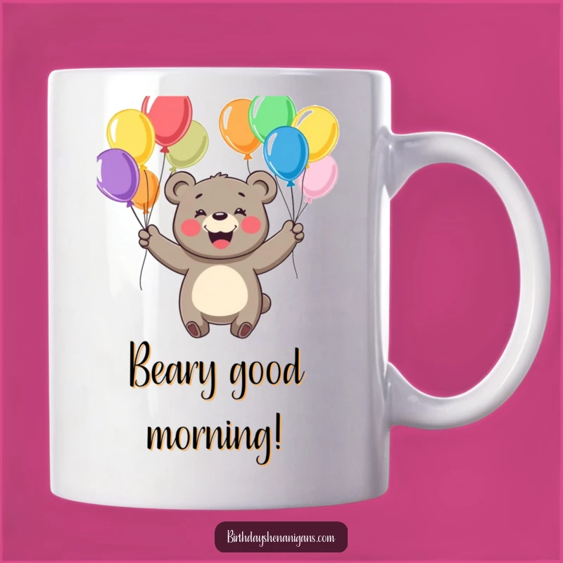 Funny Bear Juggling Mug - Cheerful Balloon Artist Gift