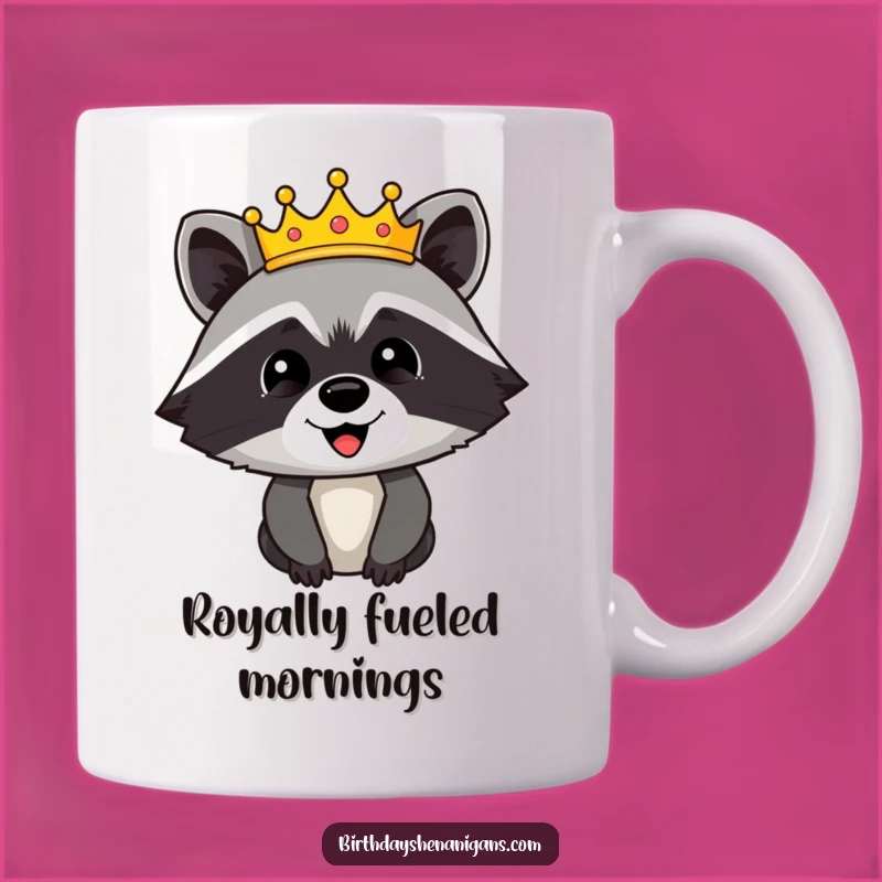 Funny Raccoon Crown Mug: A Hilarious and Regal Gift for Festive Celebrations