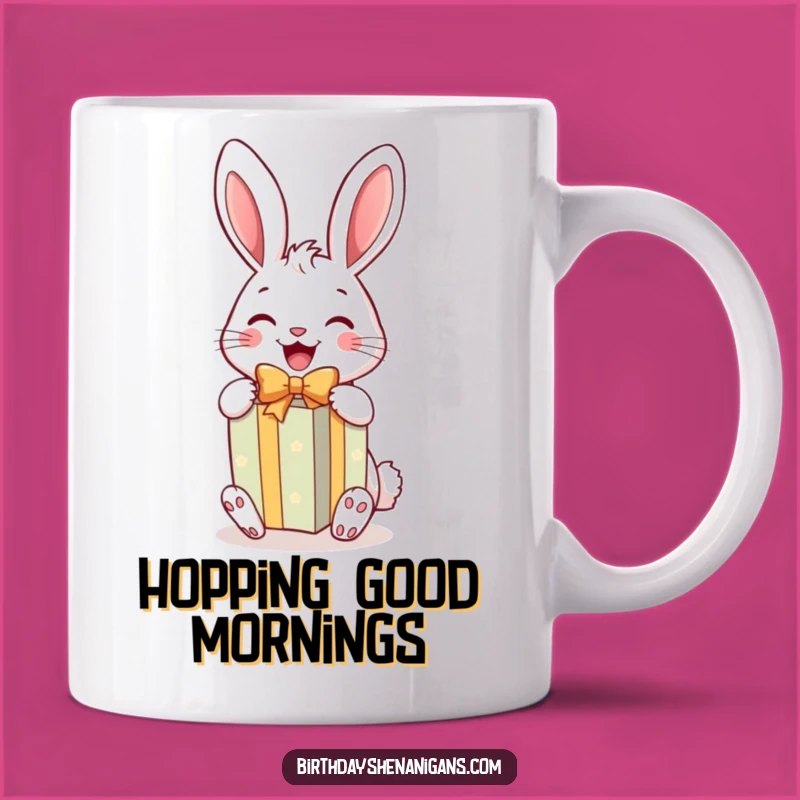 Funny Rabbit Gift Mug: Joyful and Hilarious Present Opening