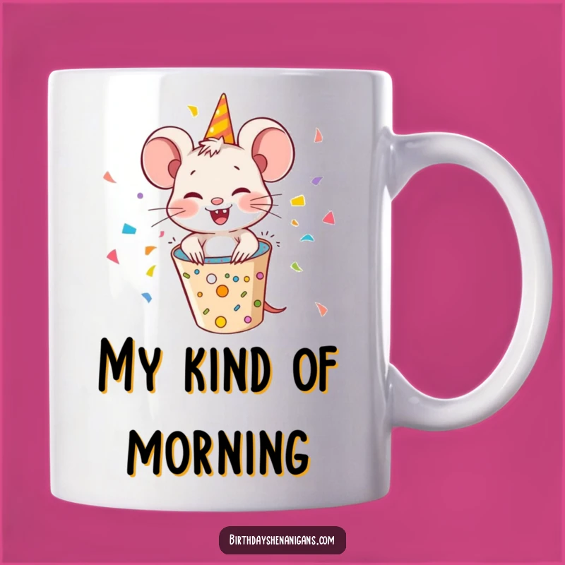 Funny Giggling Mouse Party Popper Mug: A Hilarious & Perfect Gift for Celebration Lovers