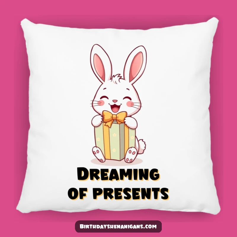 Funny Rabbit Gift Pillow: Cozy and Hilarious Decor for Joy
