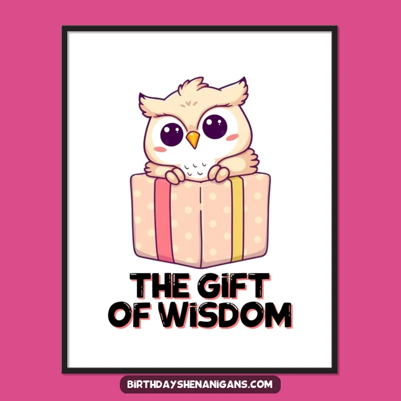 Funny Owl Surprise Digital Art: Instant Charm For Your Walls