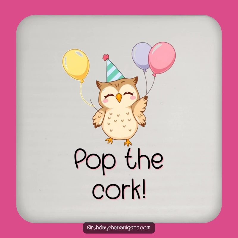 Funny Kawaii Owl Coasters: Protect Surfaces with Hilarious Juggling Style!