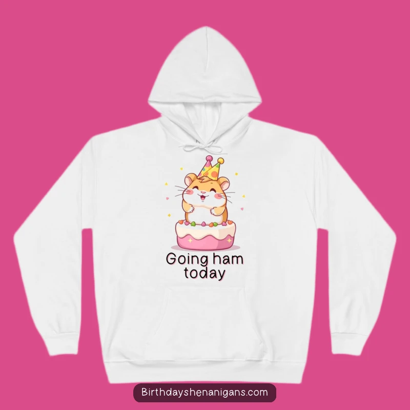 Cozy Celebration: Funny Kawaii Hamster Hoodie