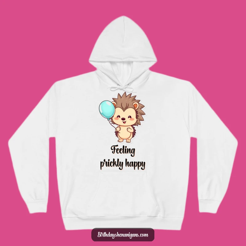 Funny Hedgehog Balloon Hoodie: Cozy Up with Adorable Charm!