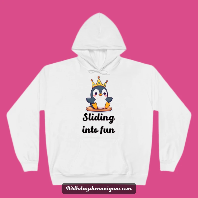 Funny Kawaii Penguin Hoodie: Cozy Sliding Character for Warmth and Fun
