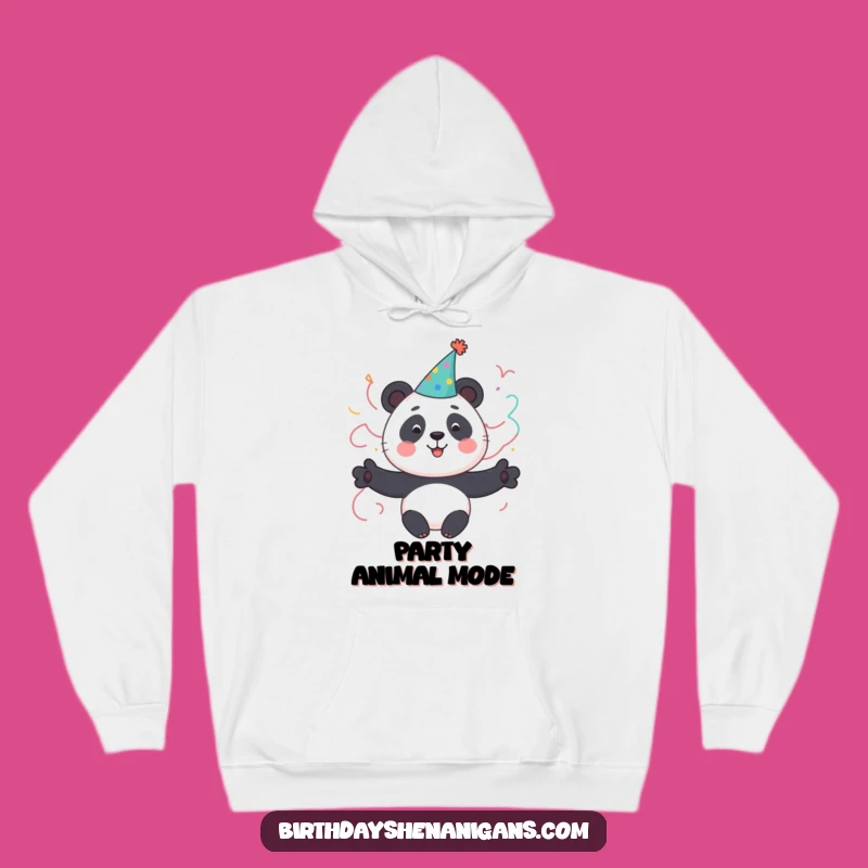 Funny Panda Party Hoodie: Cozy Character Celebrates Fun - Perfect Gift!