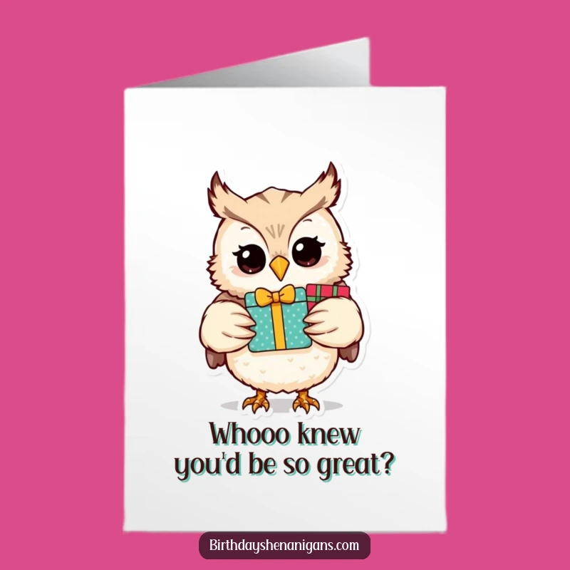 Free Printable Congrats Card: Wise Owl Gift Card for a Celebratory, Downloadable Gift