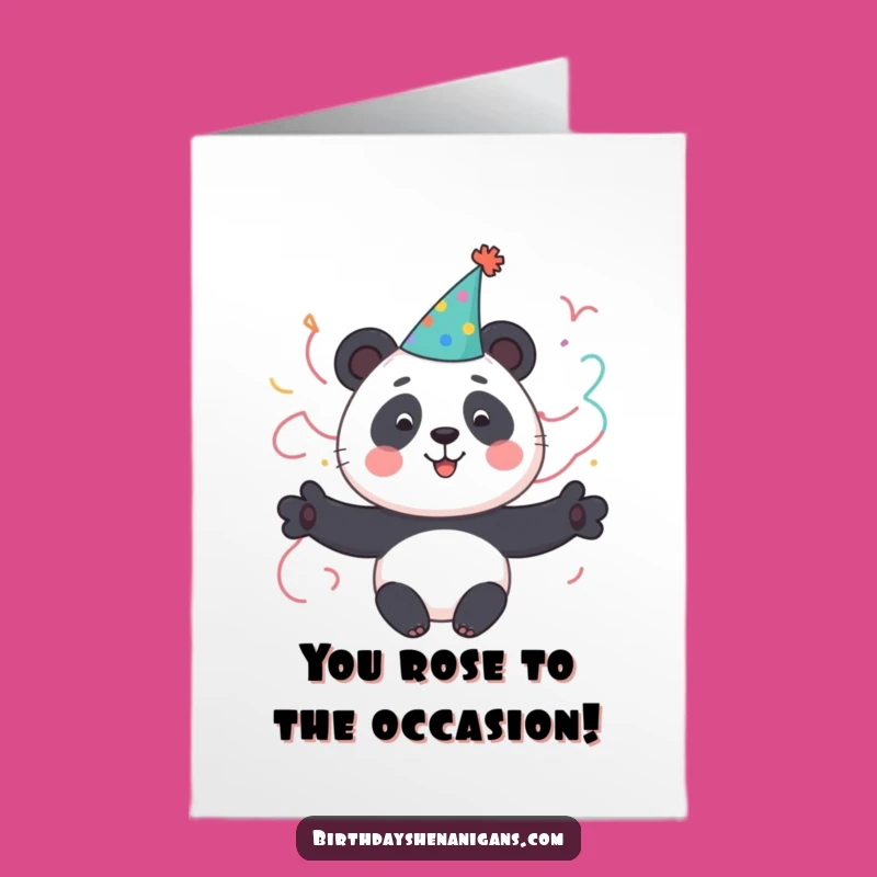 Free Printable Funny Panda Congrats Card - Celebrate Downloadable Gift