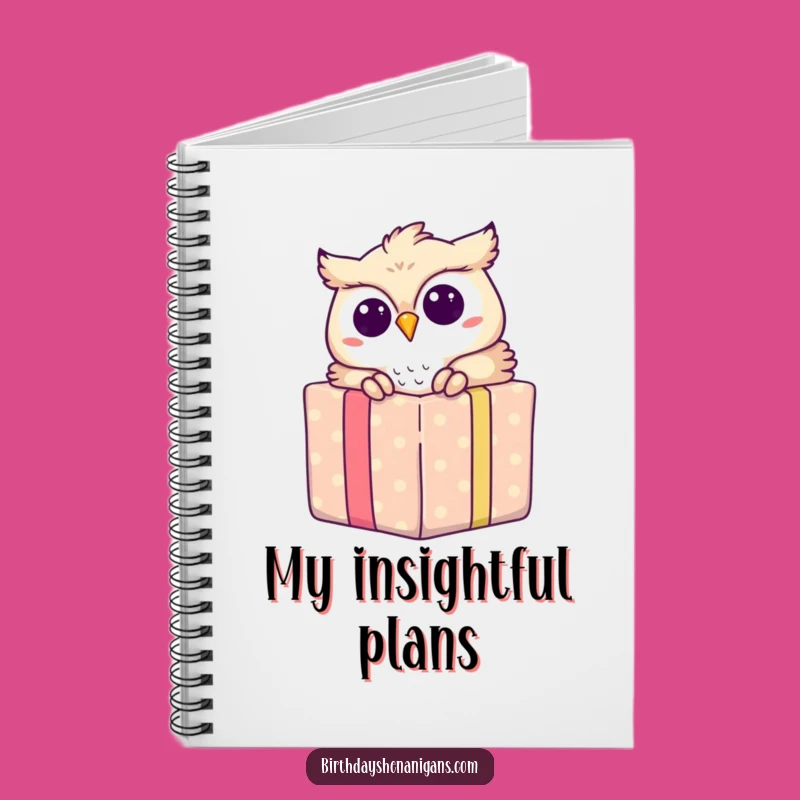 Funny Owl Surprise Notebook: Jot Down Your Delightful Thoughts