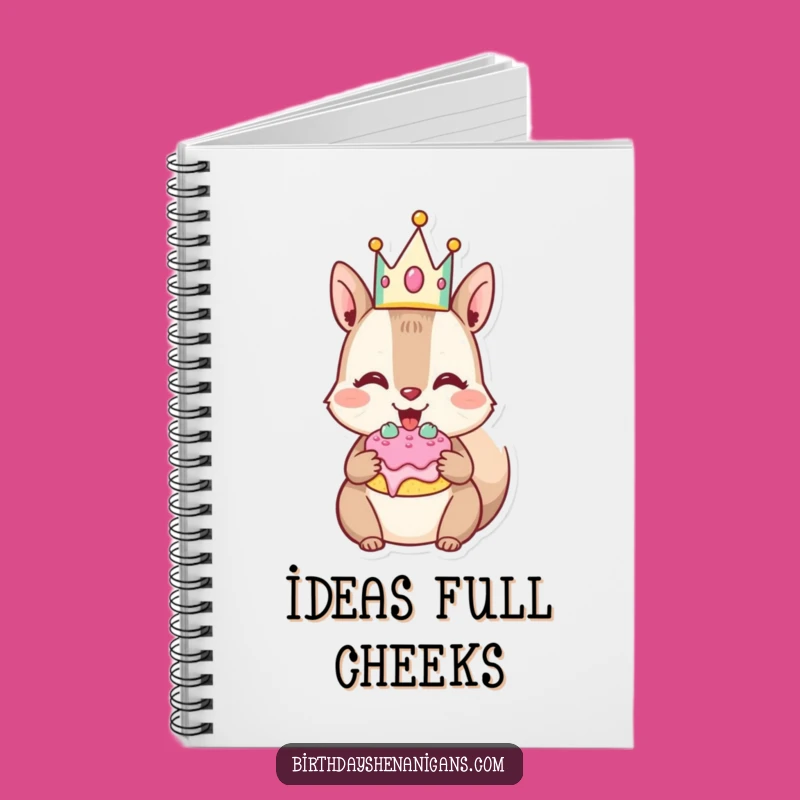 Funny Squirrel Notebook: Cake Lover Journal, Great Birthday Gift!