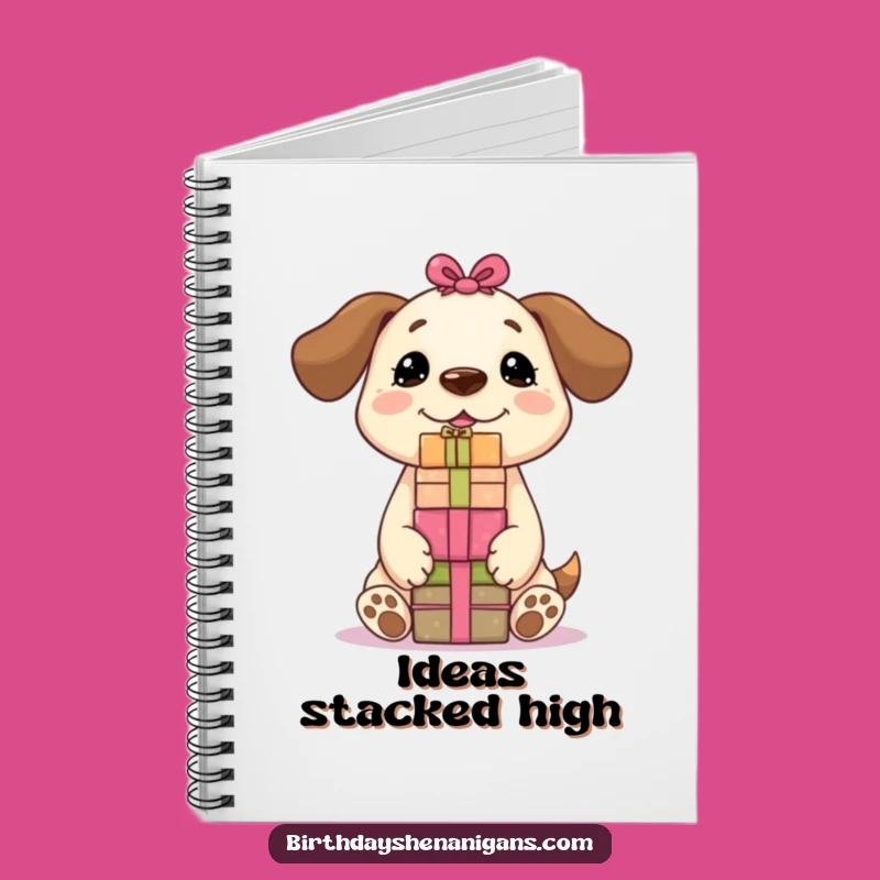 Jot Down Funnies: Kawaii Dog Present Notebook - Perfect Gift