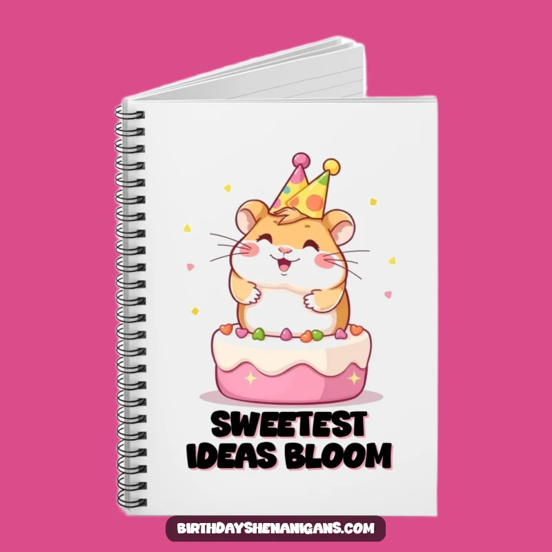 Party Plans Notebook: Funny Kawaii Hamster Journal