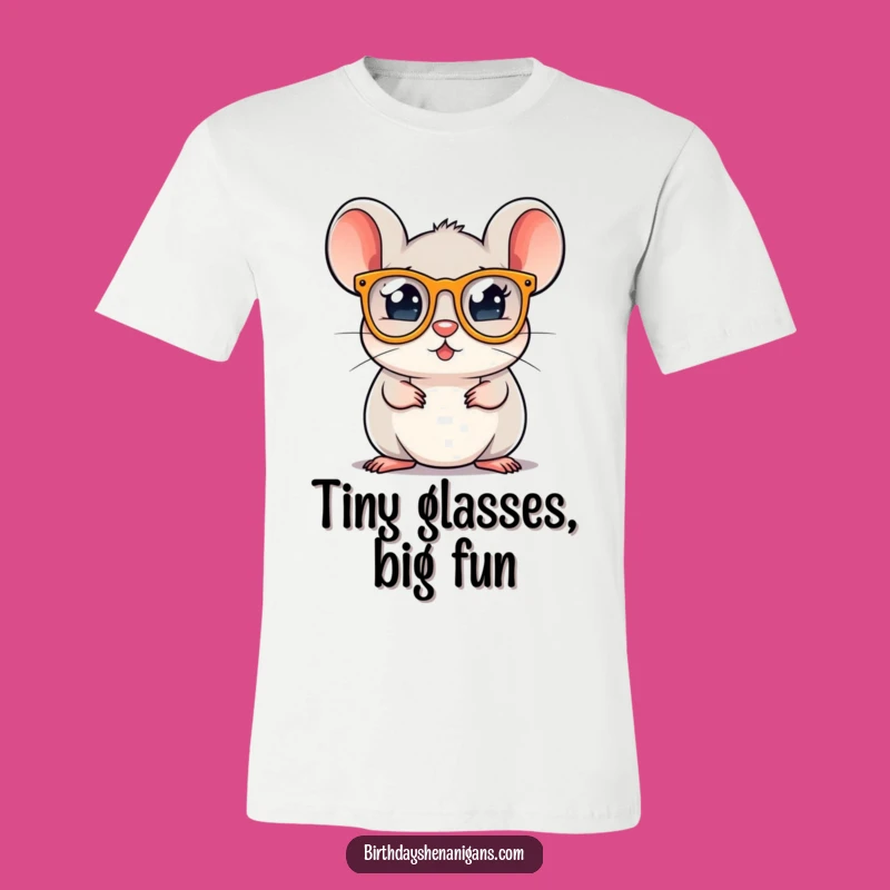 Funny Mouse Party Glasses T-Shirt: Wear Your Celebration, Awesome Gift