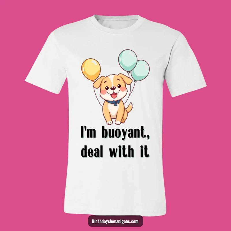 Funny Kawaii Dog Balloon Bounce T-Shirt: Wearable Joy for Animal Lovers