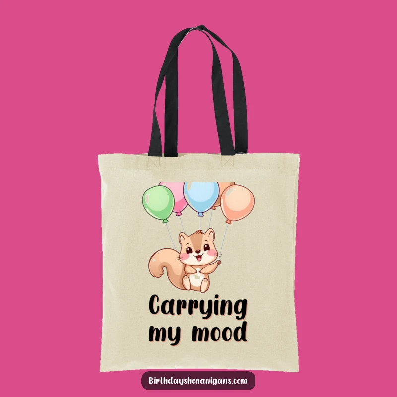 Funny Squirrel Balloon Tote Bag: Carry Your Laughs in Style, Perfect Gift
