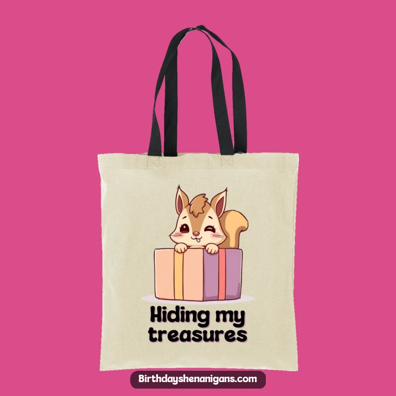 Funny Giggling Squirrel Tote Bag: Carry Your Treasures with This Hilarious Companion