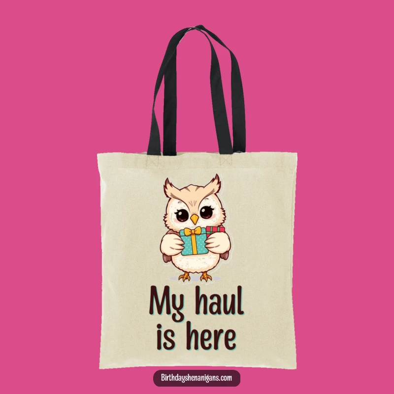 Funny Owl Gift Bag Tote: Carry Your Treasures with Humor, Great Gift